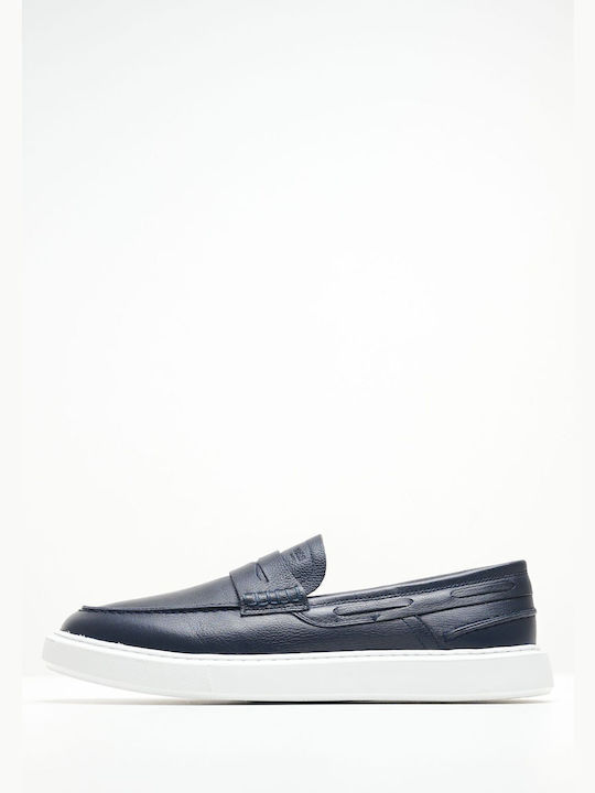 Men's Leather Loafers Blue
