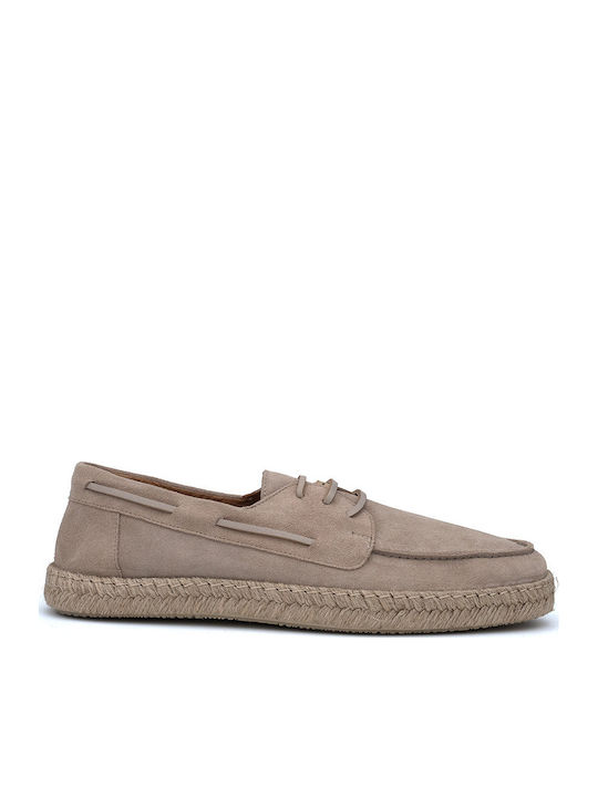 Wildleder Herren Mokassins in Beige Farbe