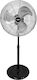 EDM Grupo Pedestal Fan 80W Fan Diameter 50cm Black