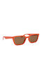 Gucci Damen Sonnenbrille mit Orange Kunststoff Gestell und Braun Linse GG1539S 004