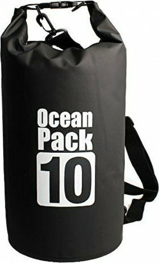 Ocean Pack Ocean Pack Waterproof Shoulder and Handbag Bag 10L Black