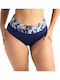 Bikini Slip Hohe Taille Blau