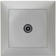 Adeleq TV-Buchse Terminal in Silber Farbe 15-0146