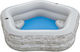 Bestway Πισίνα PVC Φουσκωτή 213x206x53εκ. Γκρι