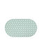 Tpster Rutschfest Badematte Synthetisch,Polyester/Cotton/Leather Oval 35899 Grün 70x39cm