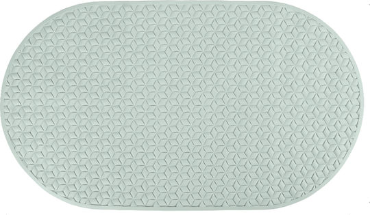 Tpster Non-Slip Bath Mat Oval 35898 Green 38x68cm