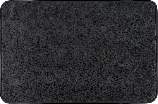 Tpster Bath Mat 35692 Black Velvet-Black Metal 50x80cm