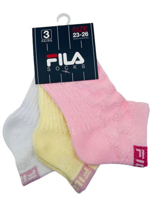 Fila Kinderstrümpfe Knöchelsocken Rosa