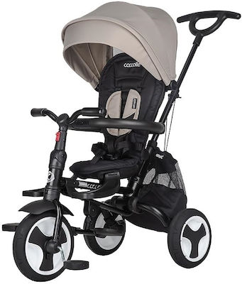 Coccolle Παιδικό Τρίκυκλο Ποδήλατο Faltbar, Umbaubar mit Elternlenkung & Zelt Spectra für 1-3 Jahre Gray