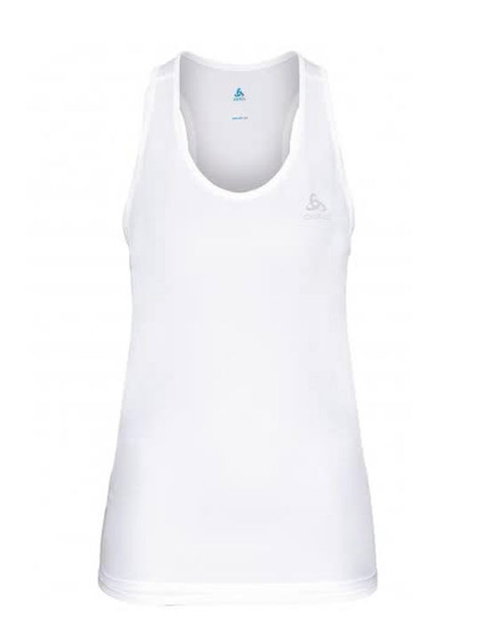 Odlo Essentials Damen Sport Top Ärmellos Weiß
