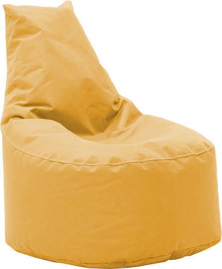 Bean Bag Chair Waterproof Norm Pro Mustard 65x65x80cm
