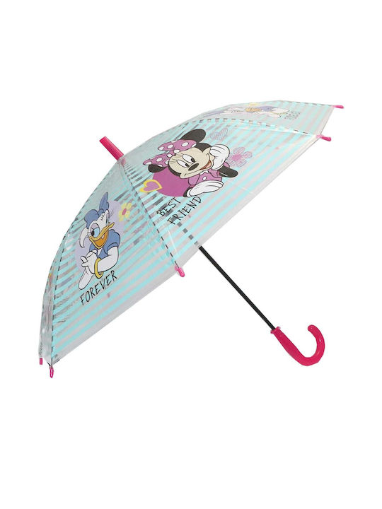 Disney Kinder Regenschirm Gebogener Handgriff Blau