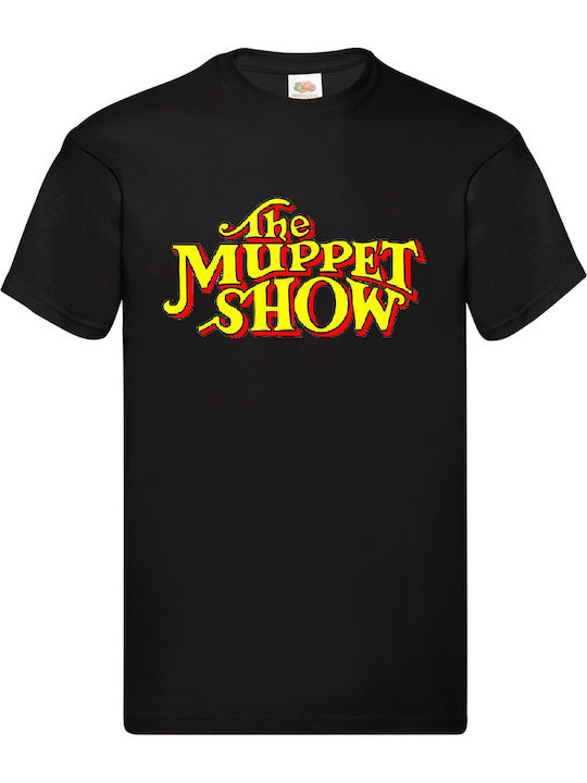 Fruit of the Loom The Muppet Show Logo T-shirt Μαύρο Βαμβακερό