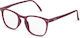 Nordic Vision Women's Blue Light Blocking Glasses Burgundy