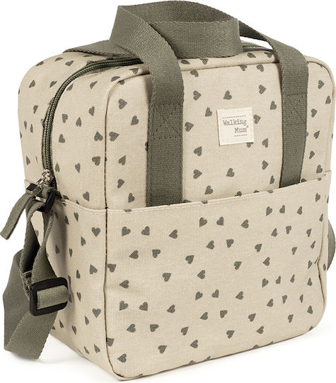 Insulated Baby Bag Poppy Olive Hearts Walking Mum 1120800344
