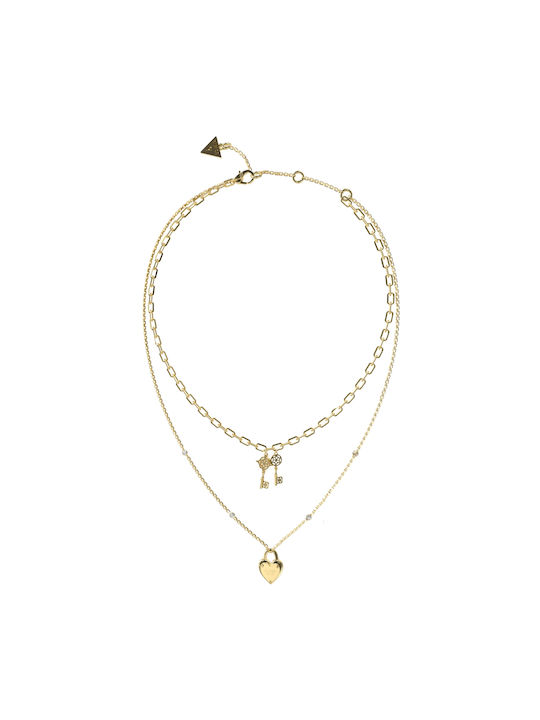 Guess Necklace from Gold Plated Steel