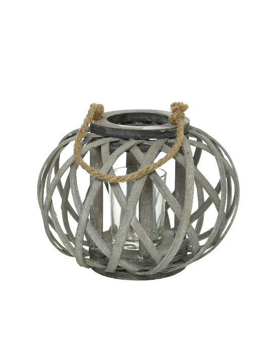 Kaemingk Laterne Hölzernes Gray 17x12x12cm 1Stück