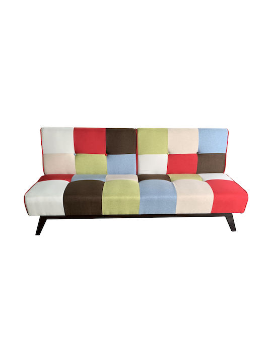 Jumble Three-Seater Fabric Sofa Bed Multicolour 180x83.5cm