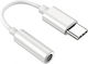 Powertech Konverter USB-C männlich zu 3.5mm weiblich Weiß 1Stück CAB-UC084