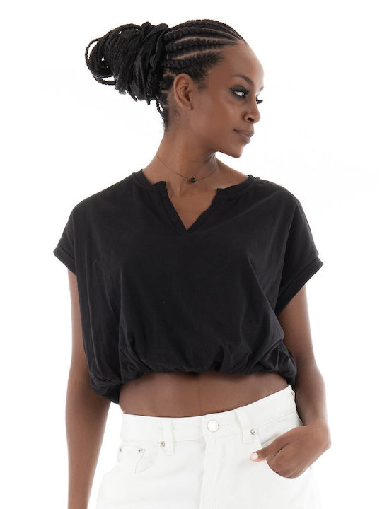 Four Minds pentru Femei Crop Top Negru