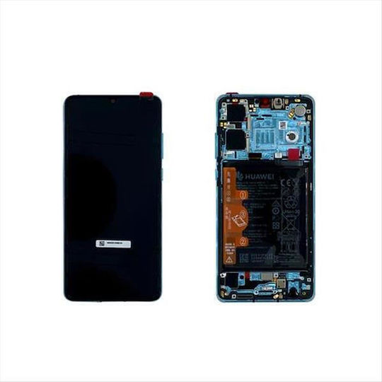 Οθόνη με Μηχανισμό Αφής για HUAWEI P30 (ELE-L29, ELE-L09) (Μπλε)