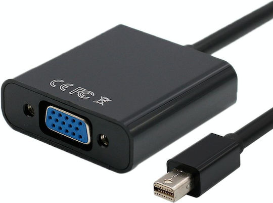 1080p Mini Displayport To Vga Cable Adapter Black