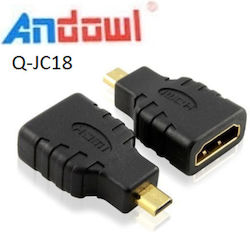 Andowl Q-jc18 micro HDMI male σε micro HDMI female Andowl Q-jc18 micro HDMI male σε micro HDMI female