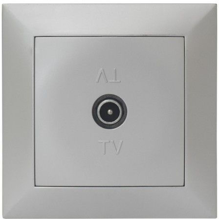 Adeleq TV-Buchse in Silber Farbe 15-0156