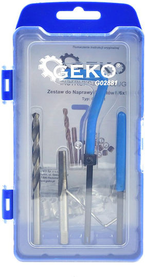 Kit de reparare a filetului bujiei de aprindere M6 X 1 Mm Geko G02881