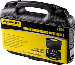 Diesel Injector Seat Cleaning Set 5 Elements 15 X 19 17 X 17 17 X 19 17 X 21 Topmaster 339710