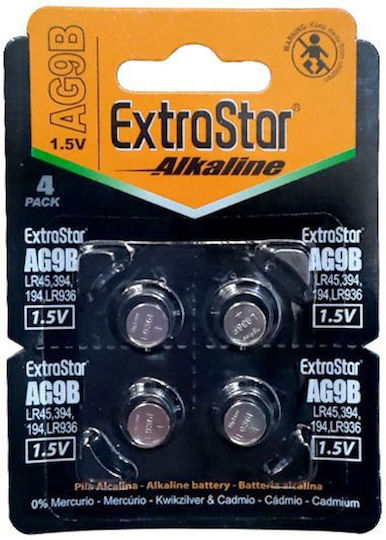 Extrastar Αλκαλικές Μπαταρίες Ρολογιών LR45 1.5V 4τμχ