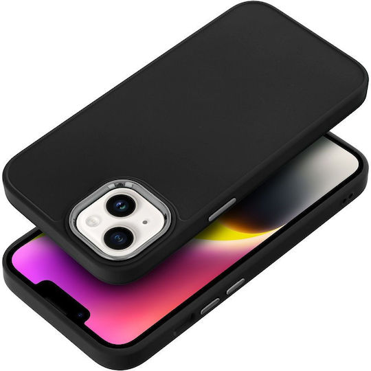 Frame Back Cover Silicone / Plastic Black (Redmi Note 13 Pro 4G / Poco M6 Pro 4G)