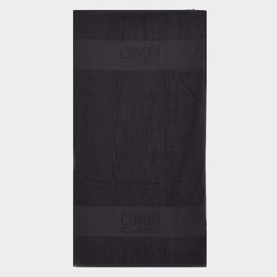 Cavalli Class Men's Beach Towel Black Qxh01irw006_ne05051