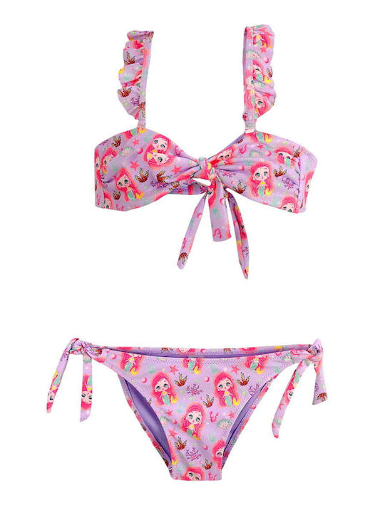 Flower Children's Swimsuit Set Bikini Bikini Volant Designs Mermaid