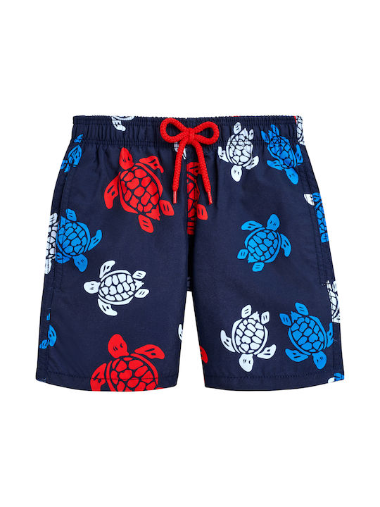 Vilebrequin Boys Ronde Des Tortues Swim Shorts Marine Blue