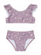 Cl4647-17 Set de bikini pentru copii Little Dutch Set de bikini pentru copii Protecție vulcanică Uv50 Mauve Blossom