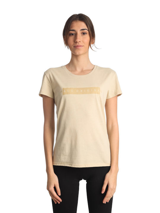 Paco & Co Wmn’s T-shirt 2432001 Beige