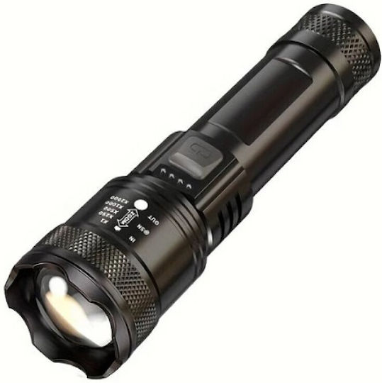 X-Balog Επαναφορτιζόμενος Φακός LED με Μέγιστη Φωτεινότητα 1200lm