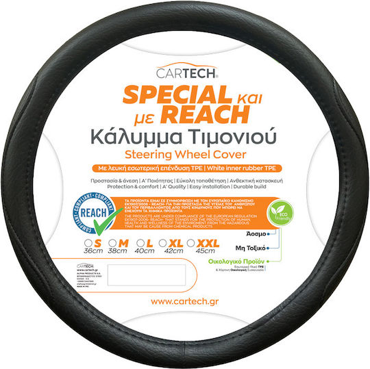 Truck Steering Wheel Cover Special Black Reach Certification 42cm