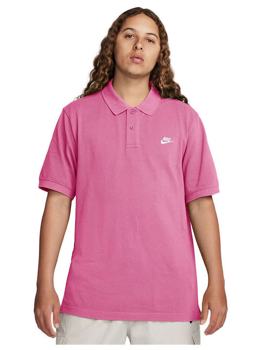 Nike Polo Short Sleeve Athletic Blouse Pink FN3894-675