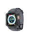 Spigen Rugged Armor Pro Каишка Силикон Черен (Apple Watch 44/45/46mm/Ultra 49mm)
