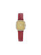 Tetra Watch with Gold Leather Strap