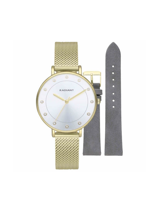 Radiant Uhr mit Gray / Gray / Gold / Gold Metallarmband