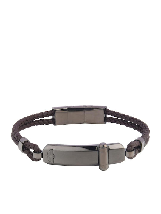 Police Bracelet made of Leather