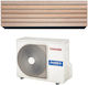 Daisekai 10 Air Conditioner Inverter 12000 BTU A+++/A+++ with WiFi and Plasma Ionizer Wood