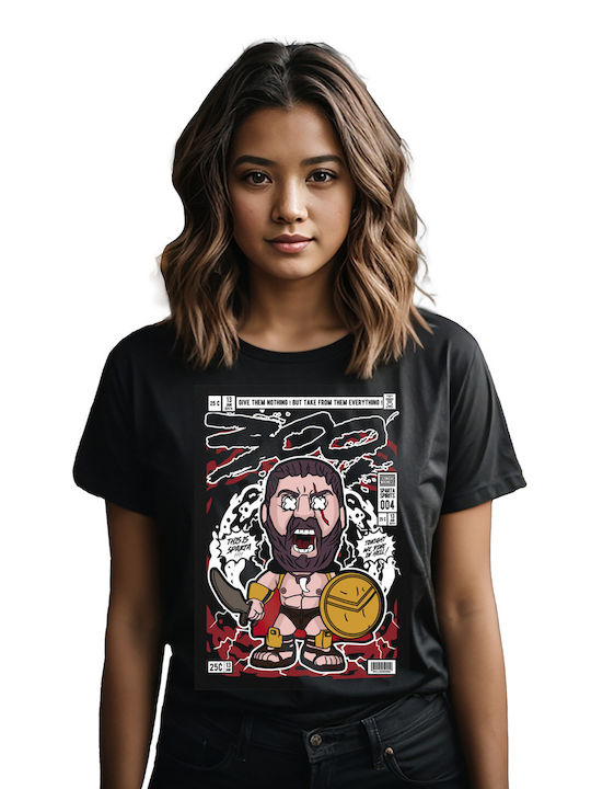 Pop Culture Leonidas 300 Tricou Negru