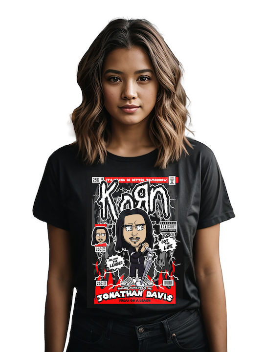 Pop Culture Jonathan Davis Korn Tricou Negru