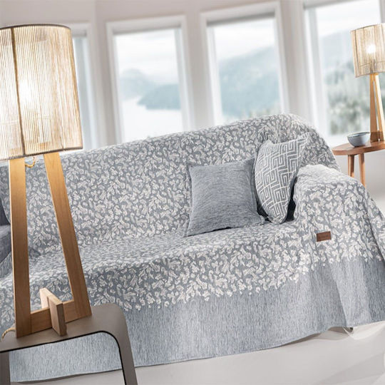 Guy Laroche Monet Ριχτάρι Πολυθρόνας Chenille 180x150εκ. Silver