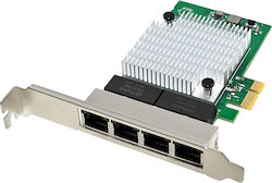 Powertech Carte de rețea cablată Gigabit (1Gbps) Ethernet PCI-e