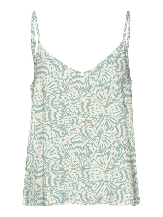 Vero Moda Дамска Лятна Ленена Без Ръкави с V-об...